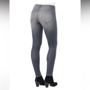 Democracy Ab Technology Jeans Stretch Gray Denim "Ab"solution ® Jegging size 14